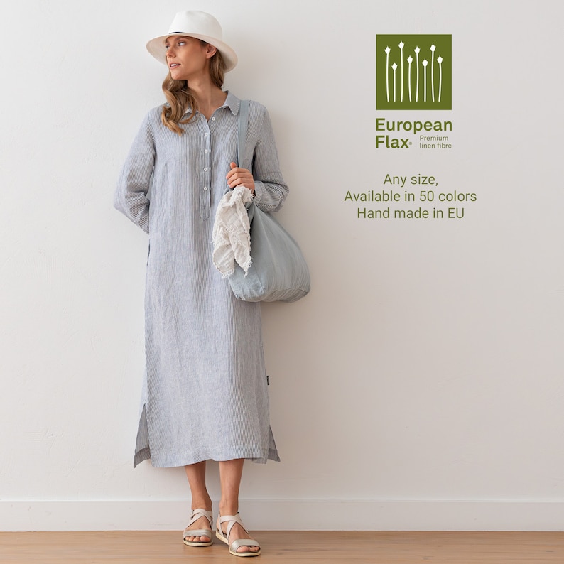 Washed Maxi Linen Dress Various Color Summer Linen Dress With Pockets washed-maxi-linen-dress-various-color-summer-linen-dress-with-pockets