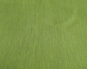 Satin Weave Linen fabric by the yard or meter in Grass Green. Medium weight 195 gr/m2. Any length linen fabric. CLEARANCE. Yarn dyed