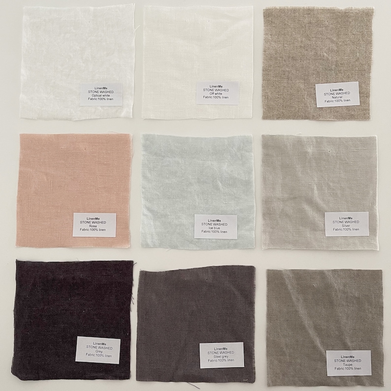 Washed Linen Fabric by the Yard or Meter. Width 275cm / Etsy