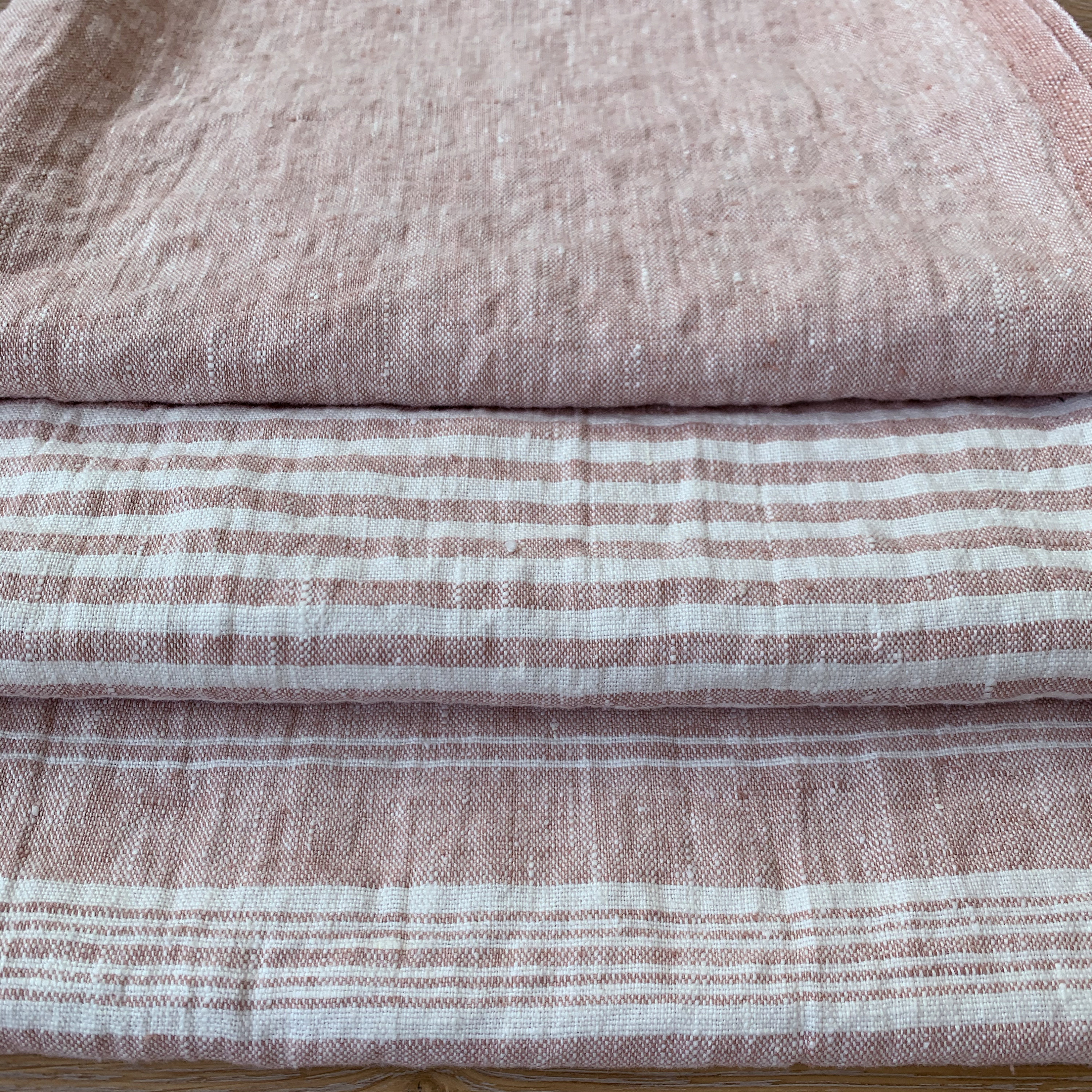 Heavy Weight Striped Linen Fabric by the Yard or Meter in - Etsy