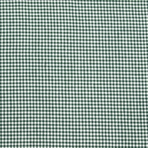 Green Check Linen fabric by the yard or meter, Gingham linen fabric, Medium Weight 185 gr/m2, Linen fabric for clothing, Table linen