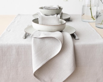 Guardanapos de linho lavado na cor prata. Tecido espinha de peixe, guardanapo de linho pesado lavado, qualquer quantidade. Toalha de mesa para casamento. Guardanapos tamanho grande.