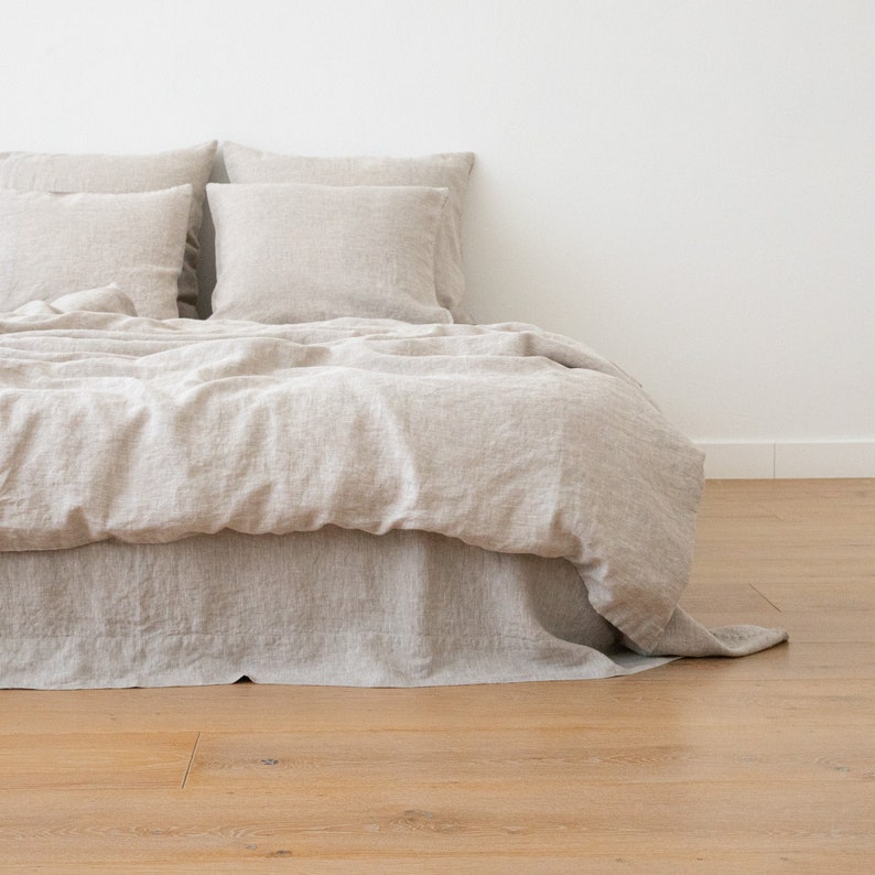 Washed Linen Duvet Cover Natural * Queen, King and other sizes * Pure European linen *Button Closure * Available in various colors. Natural