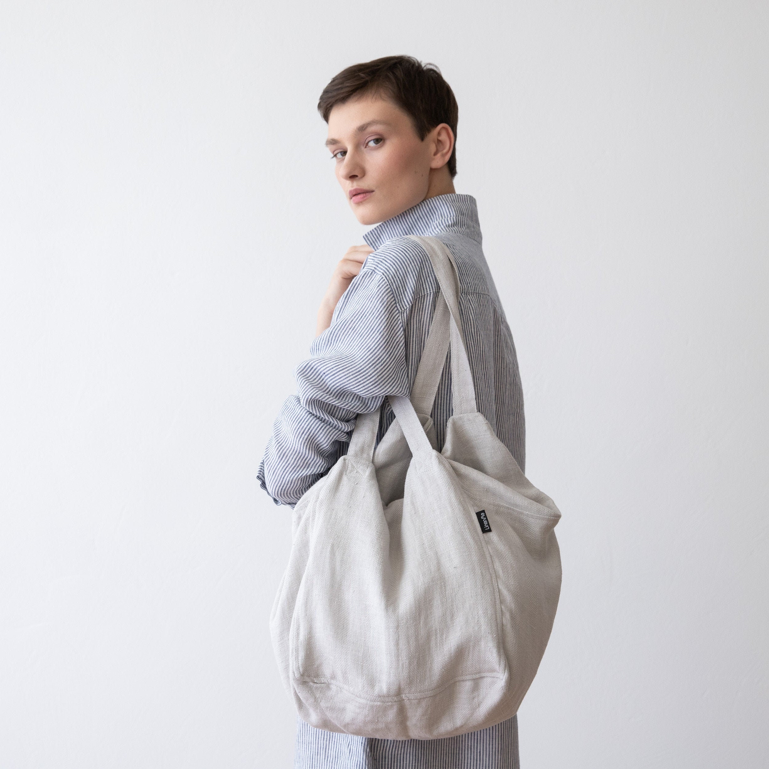 The beach people linen tote cheap