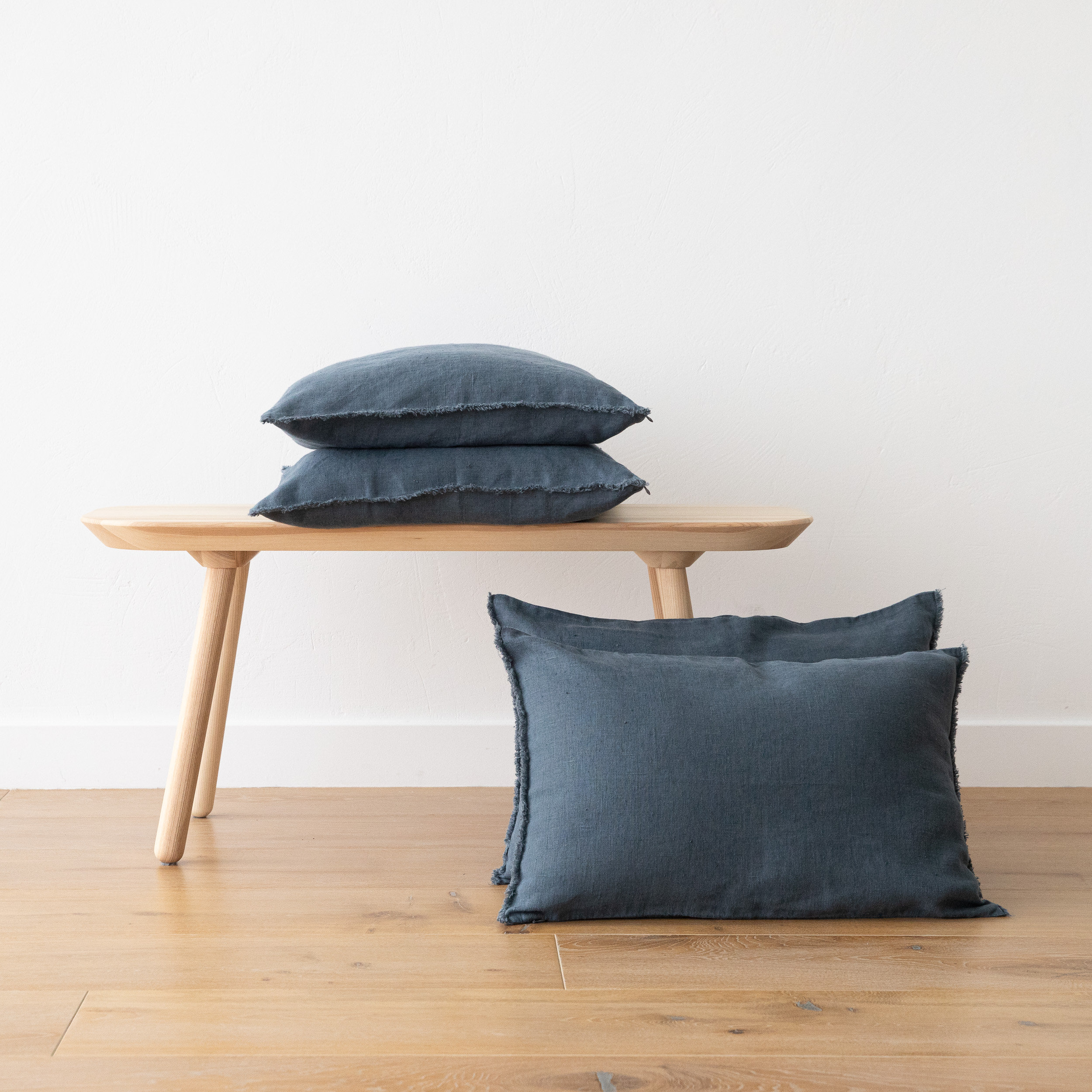 Home Brilliant Burlap Solid Linen European Throw Pillow Sham Cushion Cover for Bench 20x20 Light Linen 50x50cm