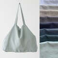 Heavy Linen Bag in Various Colors, Linen Market Bag, Linen Hand Bag, Linen Shopping bag, Washed Linen bag. READY TO SHIP. Gift bag product logo