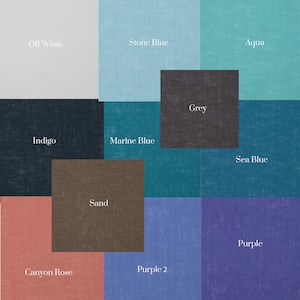Linen fabric by the yard or meter. Width 150 cm / 59&quot;,  Weight 160g / m (4.72oz / yd). Fabric for sewing, crafts, fashion.  STOCK CLEARANCE