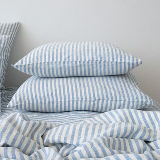 LinenMe Federa Per Cuscino In Puro Lino 50x75 Cm - Colore Bianco Sporco - Morbida E Pre-lavata, Prodotta In UE. Per Un Sonno Naturale E Fresco.