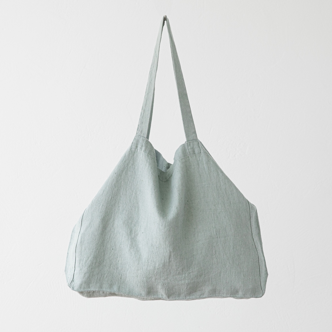 Heavy Linen Bag in Various Colors Linen Market Bag Linen Etsy