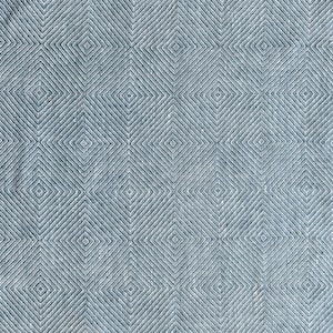 Washed Linen fabric by the yard or meter. Width 275cm / 108. Linen fabric for bedlinen, curtains and table linen. Rhomb Weave Stone Blue