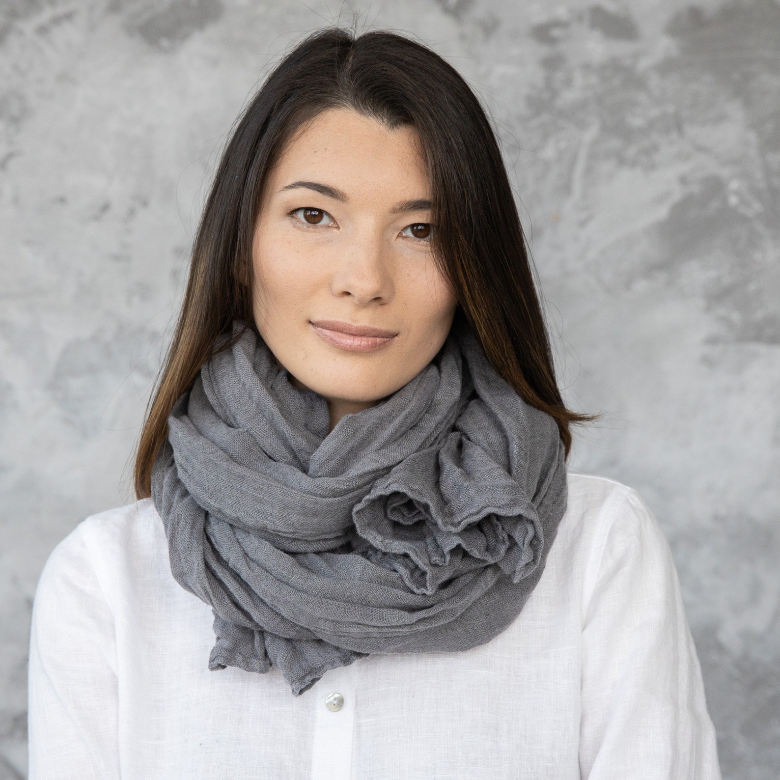 Washed Linen Summer Scarf. Softened Linen Scarves in 27 Etsy