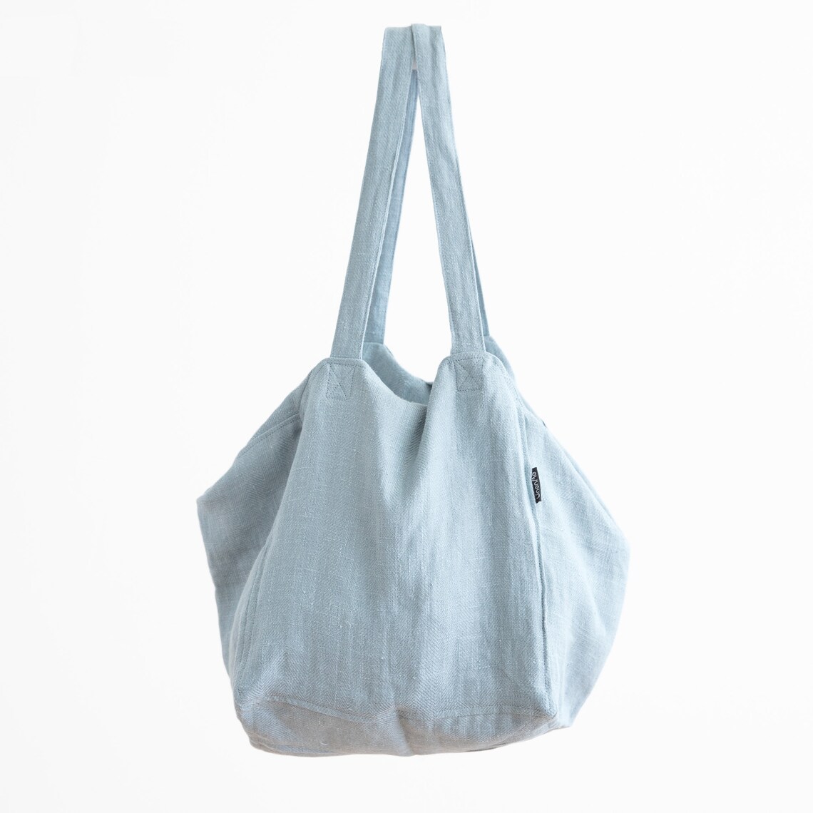 linen beach bag