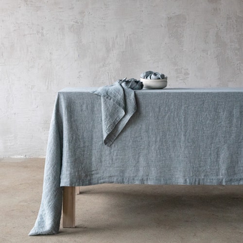 Stone Washed Linen Tablecloth in Various Colours. Any Size No - Etsy