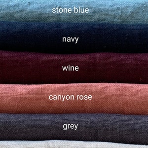 Washed heavy linen fabric by the yard or meter. Any length linen fabric. Linen fabric for bags, aprons, table linen, & decorative pillows image 2