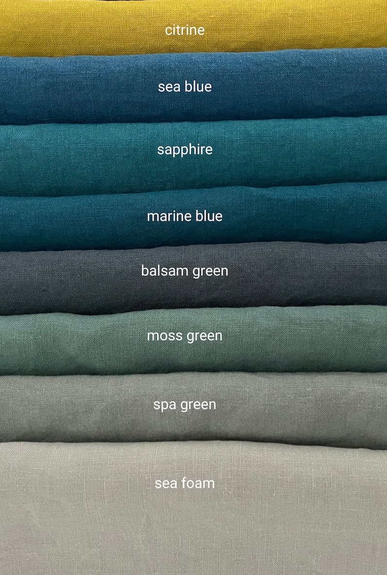 Washed Linen Fabric by the Yard or Meter. Width 275cm / Etsy