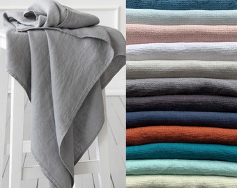 Linen Waffle Towels Various Colours: Towel Set, Bath Towel, body linen towels. European linen, Super Absorbent.