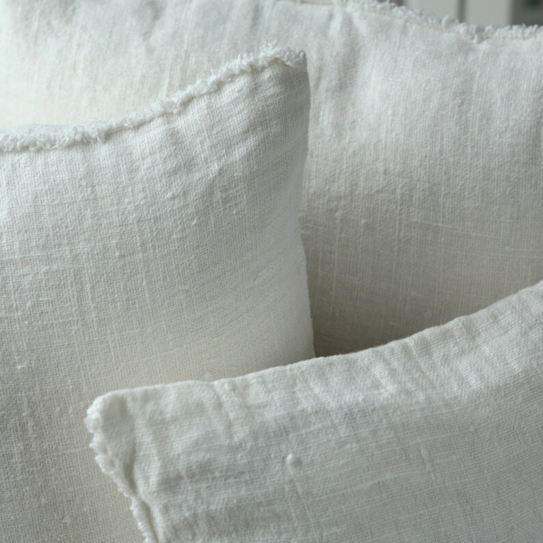 Washed Rustic Linen Pillow Case Sham Cushion Cover in Etsy