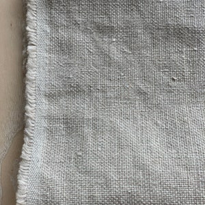 Tessuto di lino da tappezzeria pesante di cantiere o metro, lavato. Tessuto di lino per cuscini decorativi, tende, coperte sfuse. immagine 6