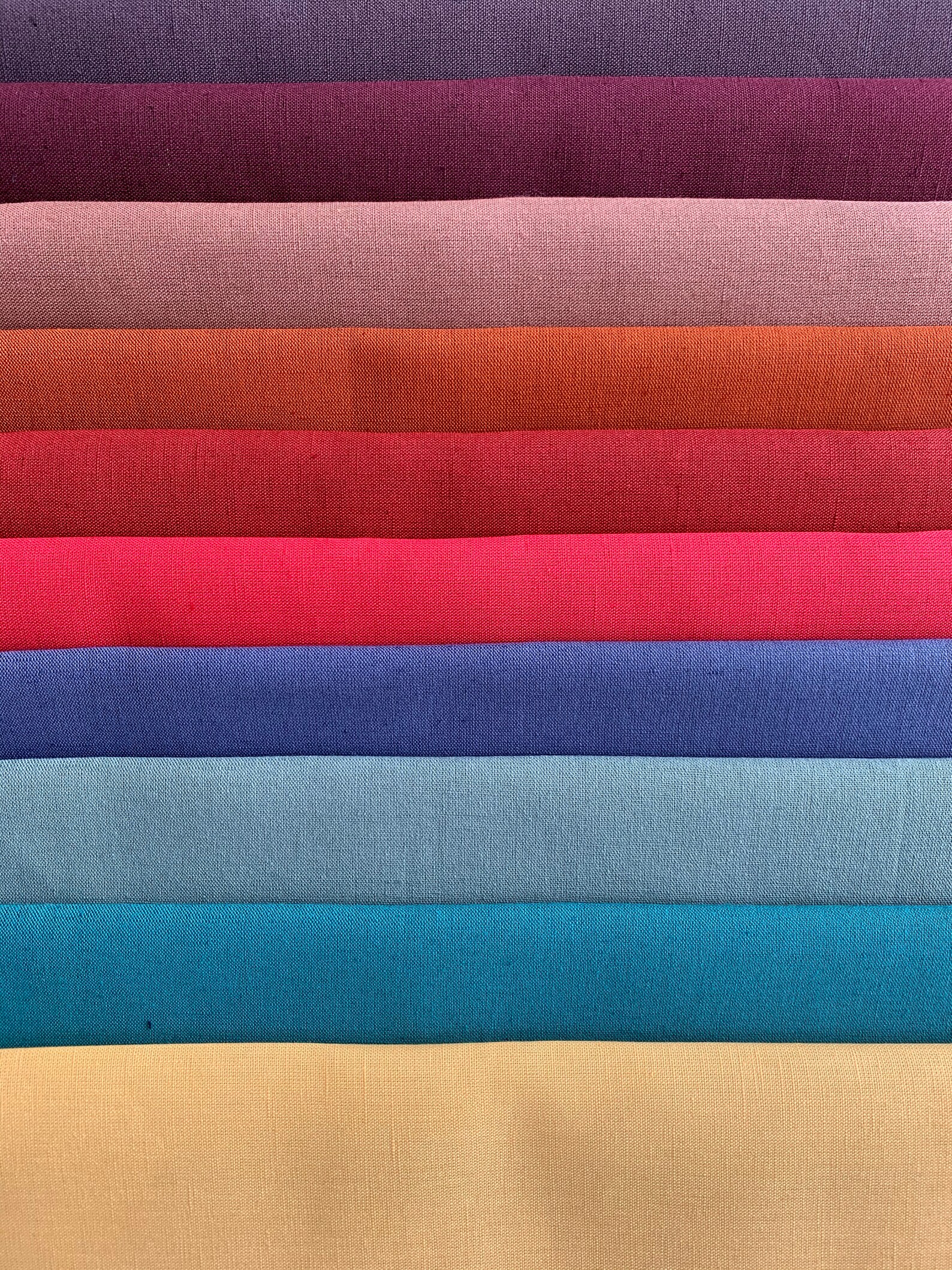 Linen Cotton Blend Fabric by the Yard or Meter Plain Weave. Etsy