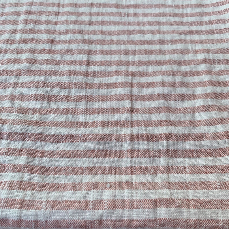 Heavy Weight Striped Linen Fabric by the Yard or Meter in - Etsy UK