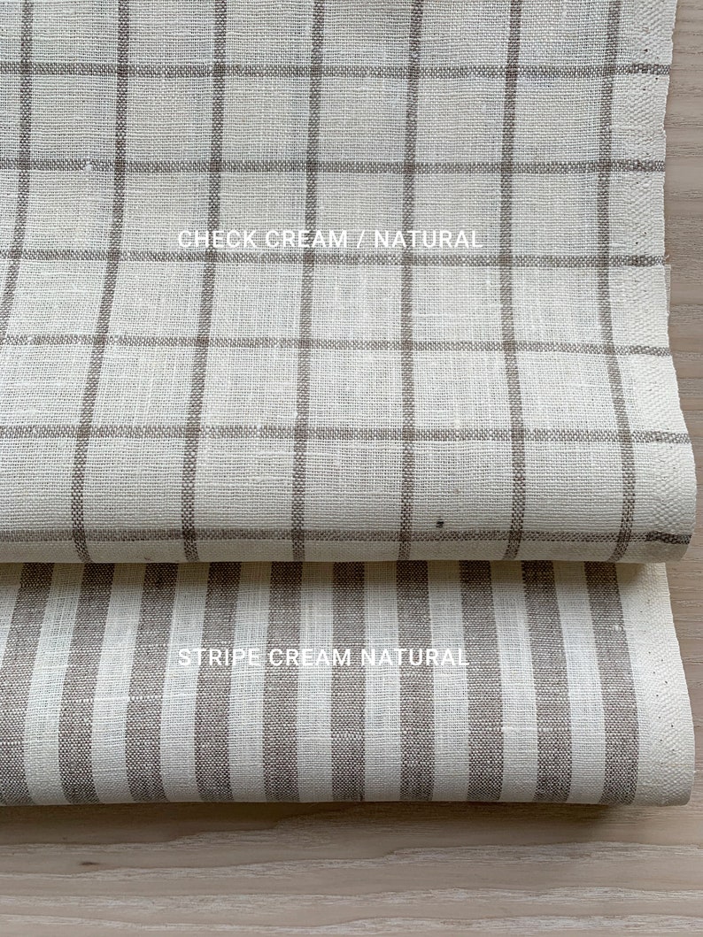 Medium weight Linen fabric by the yard or meter Natural Etsy