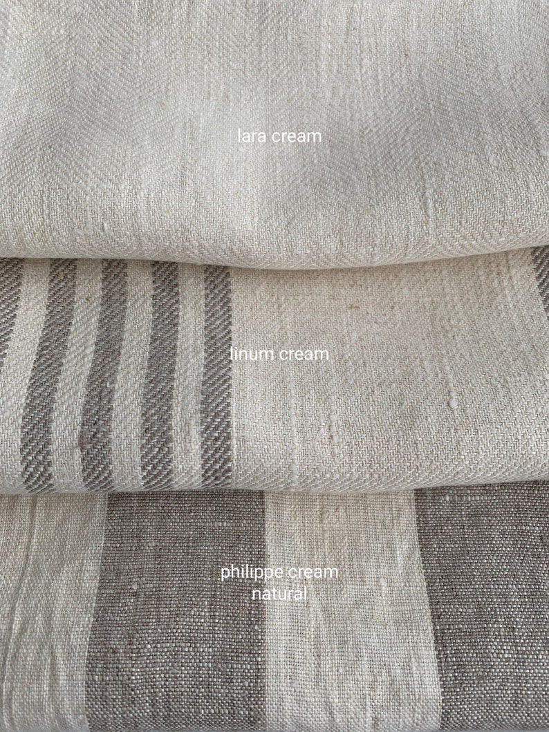 Striped Plain Herringbone Linen Fabric by the Yard or Meter Etsy UK