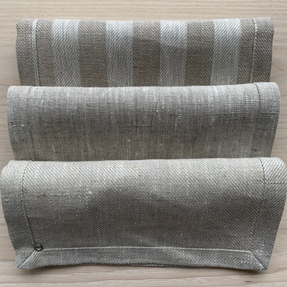 小物 NIMNIMDUAI THICK LINEN SOLID 9 Heavy Weight Linen Fabric by the Yard or Meter in Natural