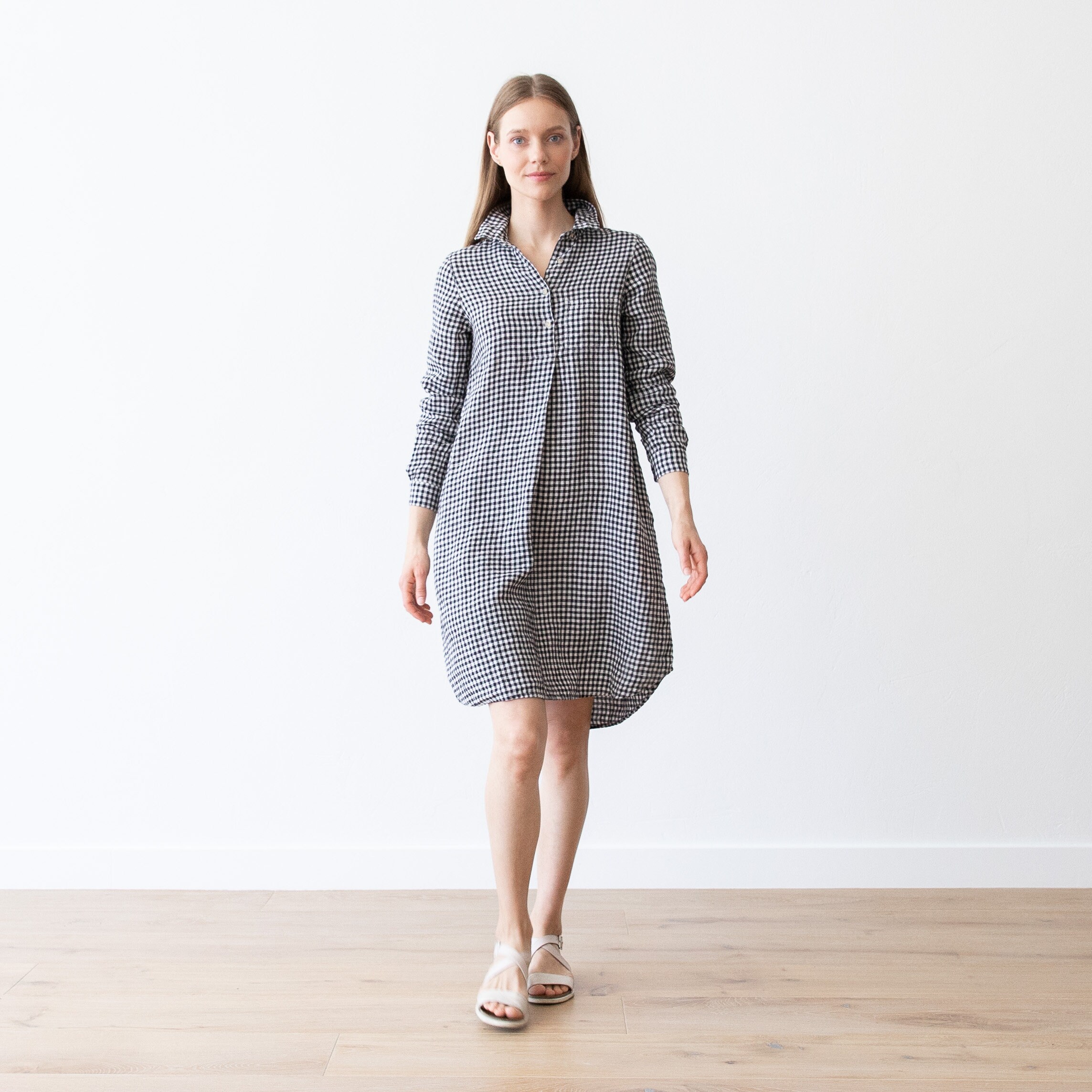 chinese dress ladies The Shirtdress in Linen main image 0