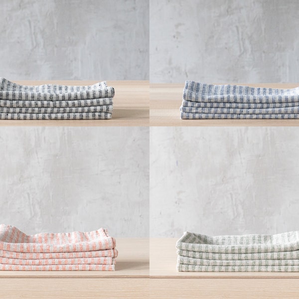 White Linen Napkins Etsy