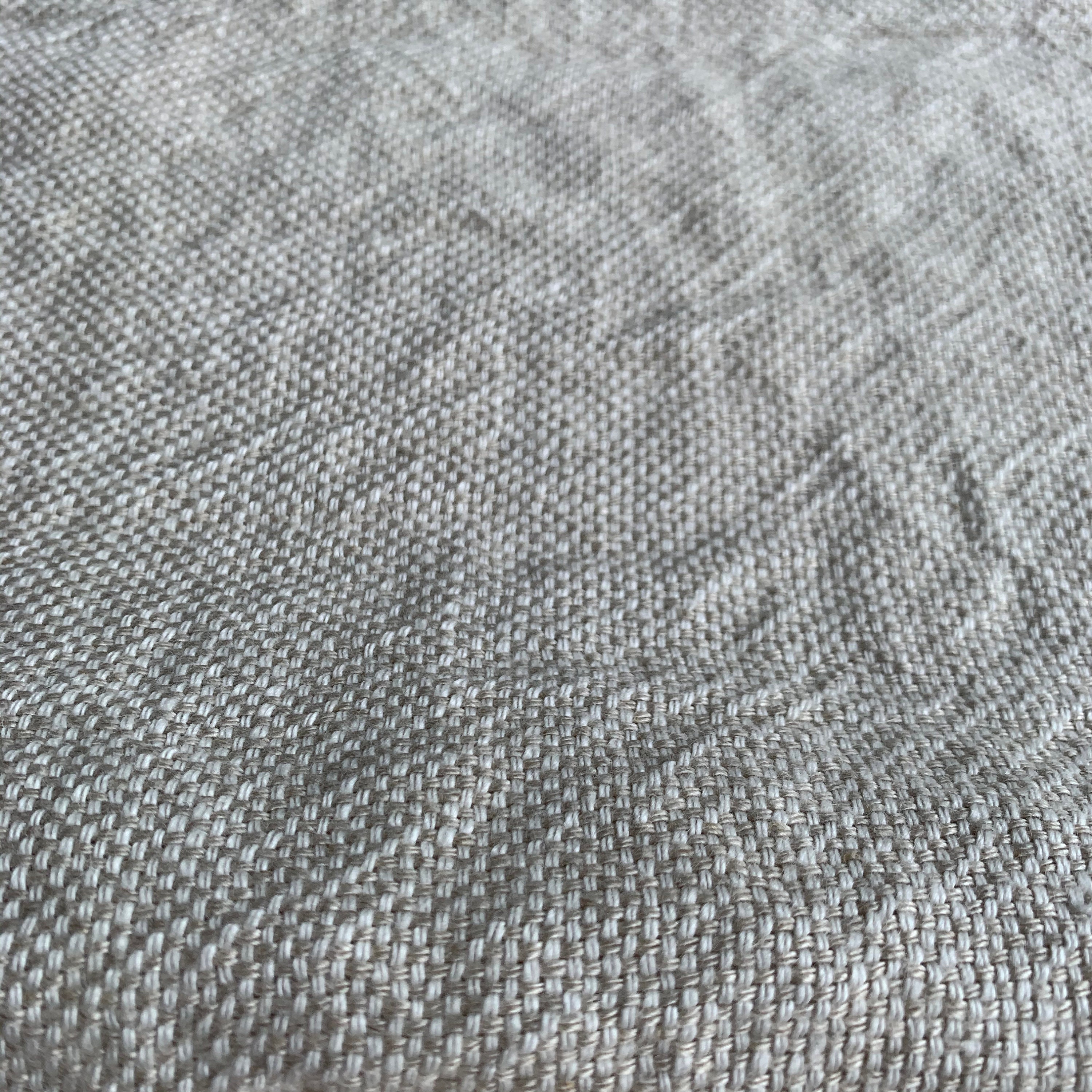 Linen Throw Blanket in Natural. Basket Weave Linen Fringed - Etsy