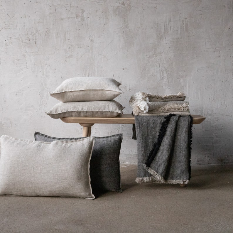 Jaune linen pillow case 70x50cm