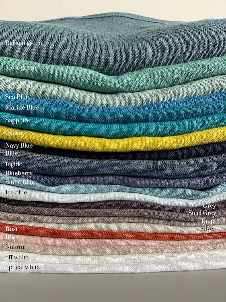 Washed Linen Fabric by the Yard or Meter. Width 275cm / Etsy Australia