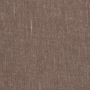 Washed Melange Linen Cotton fabric by the yard or meter Brown. 165 gr/m2. Any length linen fabric. Linen for clothing, bedding, curtains