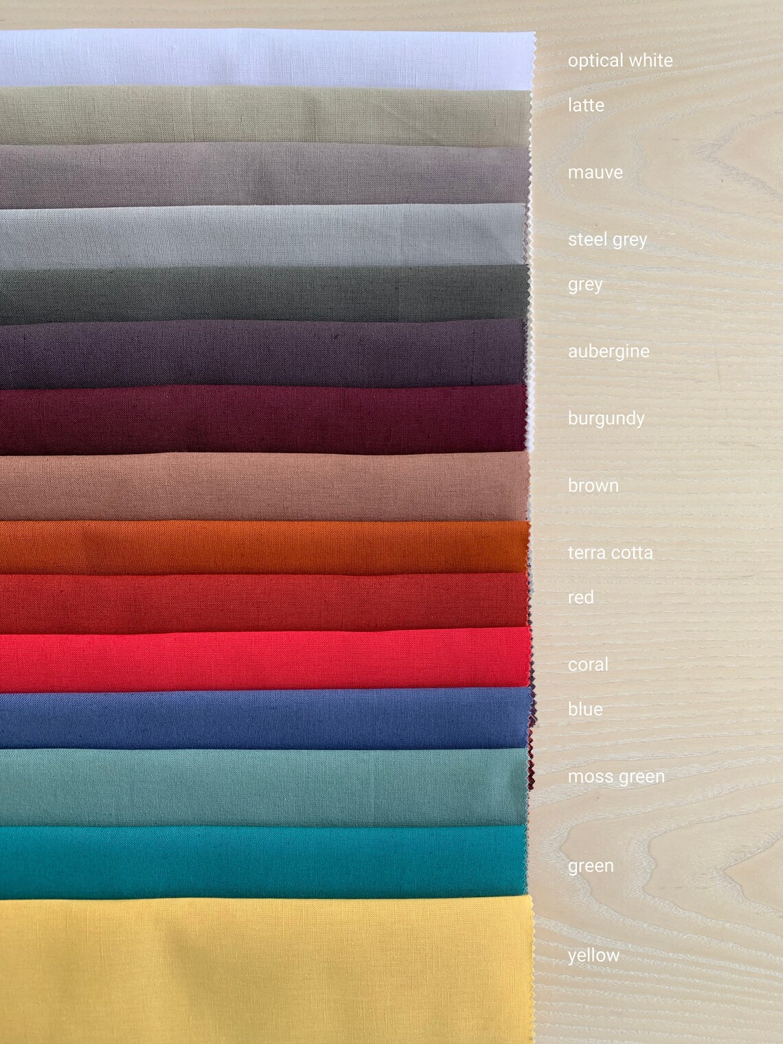 Linen Cotton Blend Fabric by the Yard or Meter Plain Weave. Etsy