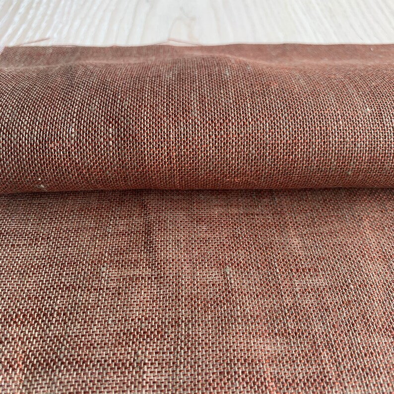 Sheer Linen Fabric by the Yard or Meter Brown. Gauze Linen Etsy