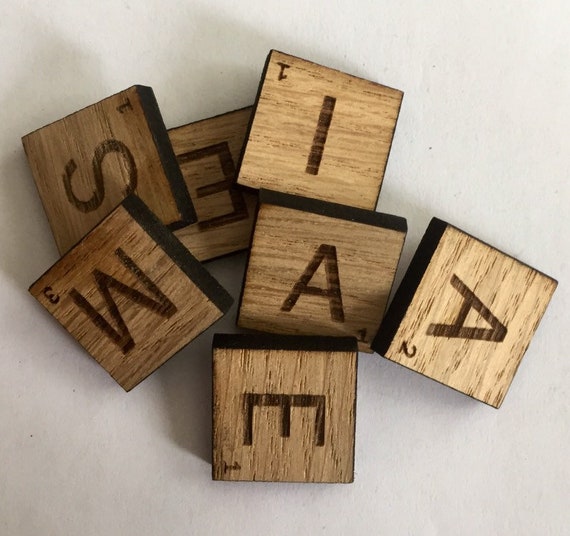 Scrabble Letters for Arts and Crafts 25p for 20mm standard Scrabble Size  50p Each for 50mm Each and 1 Pound for 100mm -  Israel