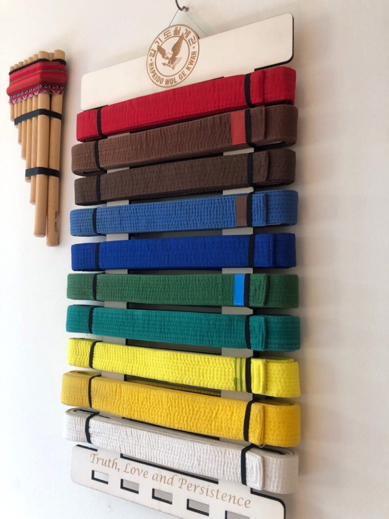 Personalised Karate Belt and Medal Display Now available in Etsy
