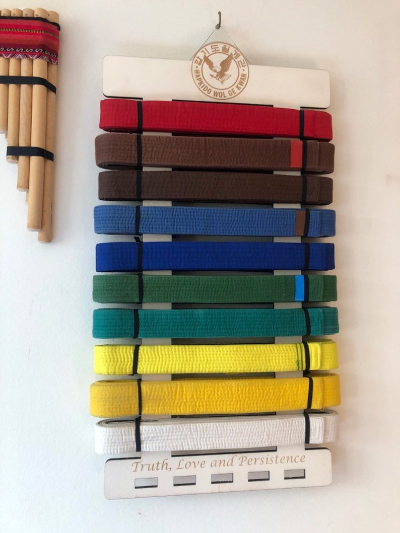 Personalised Karate Belt and Medal Display Now available in Etsy
