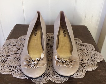 Felted low heel wedges brown crochet top comfortable heels | Etsy