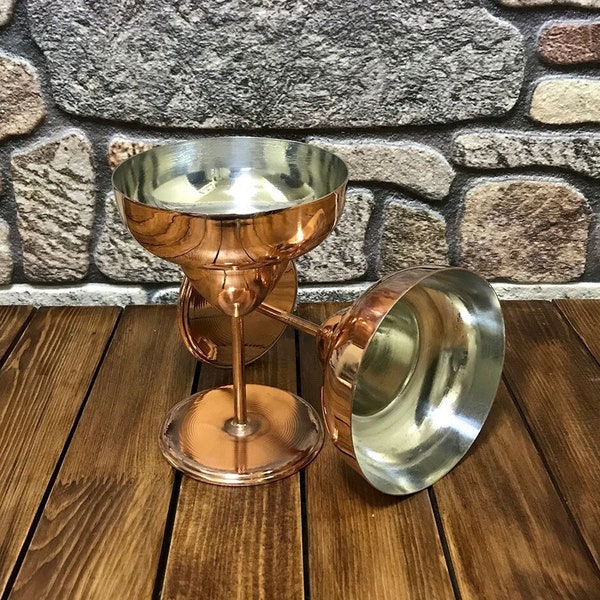 Copper Margarita Glass 15oz / 450 ml Copper Mug Handmade Copper Cup, Pure Copper Mug Tumbler Cup