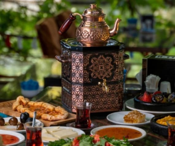 TURKISH COPPER ELECTRIC SAMOVAR, 3 LT