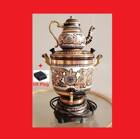 TURKISH COPPER ELECTRIC SAMOVAR, 3 LT