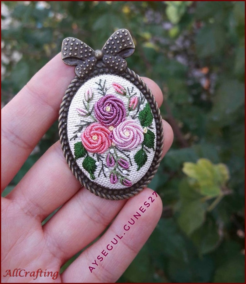 Colorful Floral Brooch For Women Gift For Her Fashion Jewelry image 0