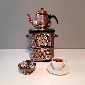 Electric Tea Maker Electric Copper Samovar Vintage Style Samovar Russian USSR Samovar Turkish Samovar 220V 110V Electric Coffee Maker