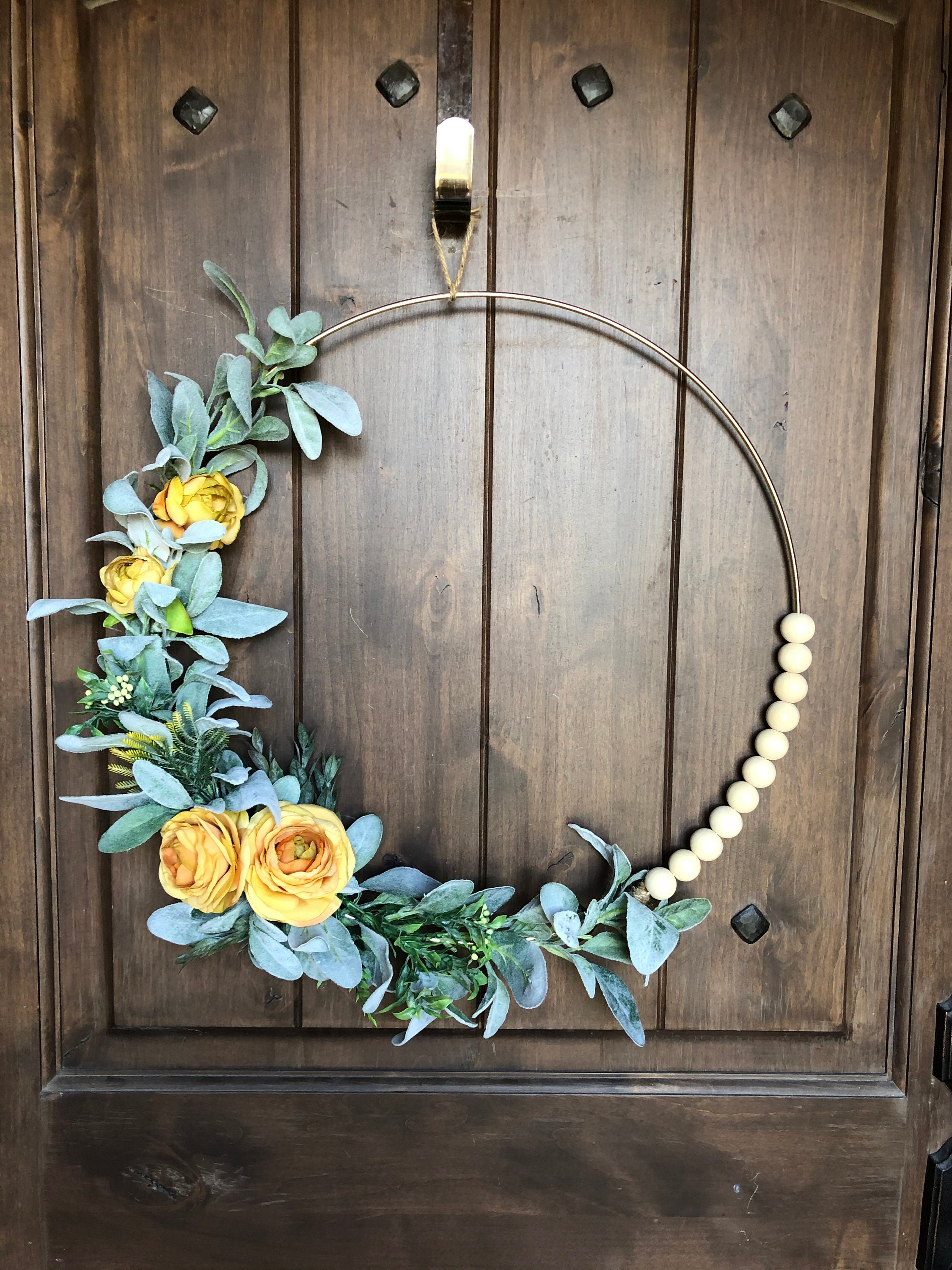 Year Round Wreath All Year Wreath Hoop Wreath Modern Etsy