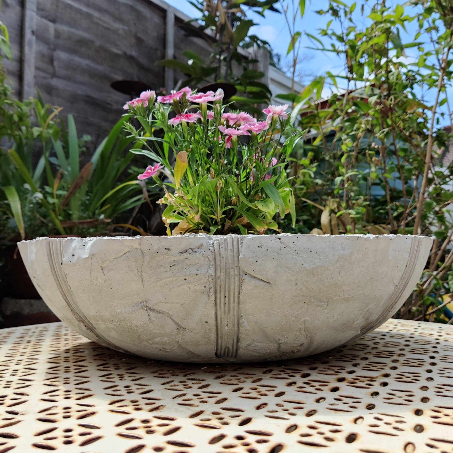 Large Concrete Garden Pots