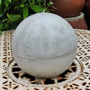 Esfera de jardín de cemento de hormigón / bola Grande / Med | Etsy
