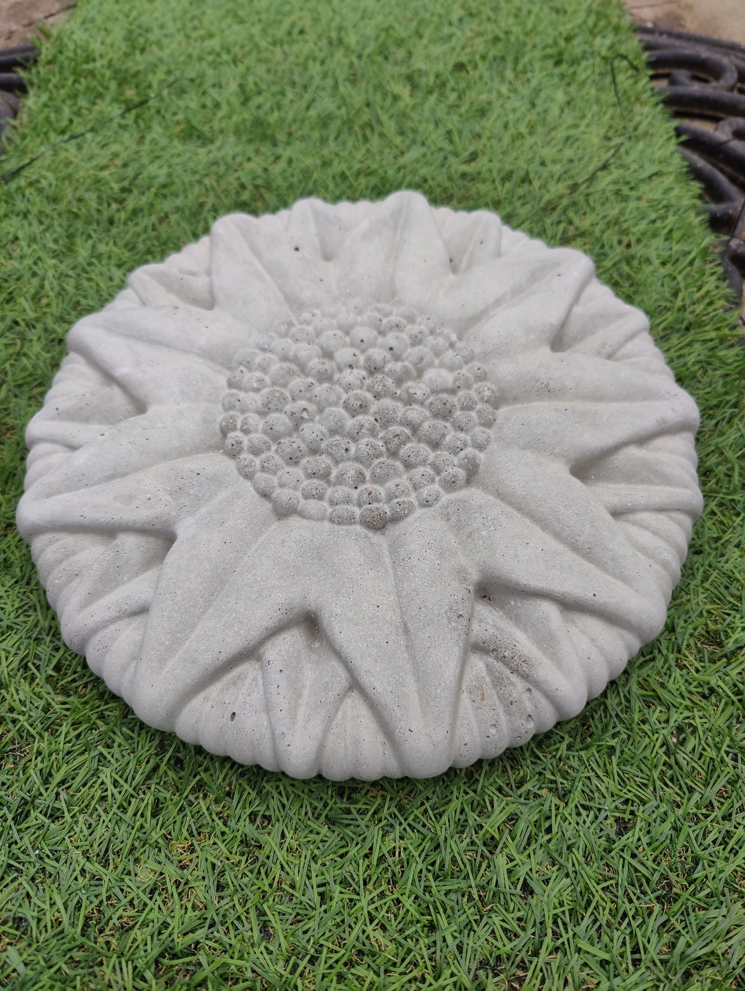 Sunflower Stepping Stone in Concrete Etsy