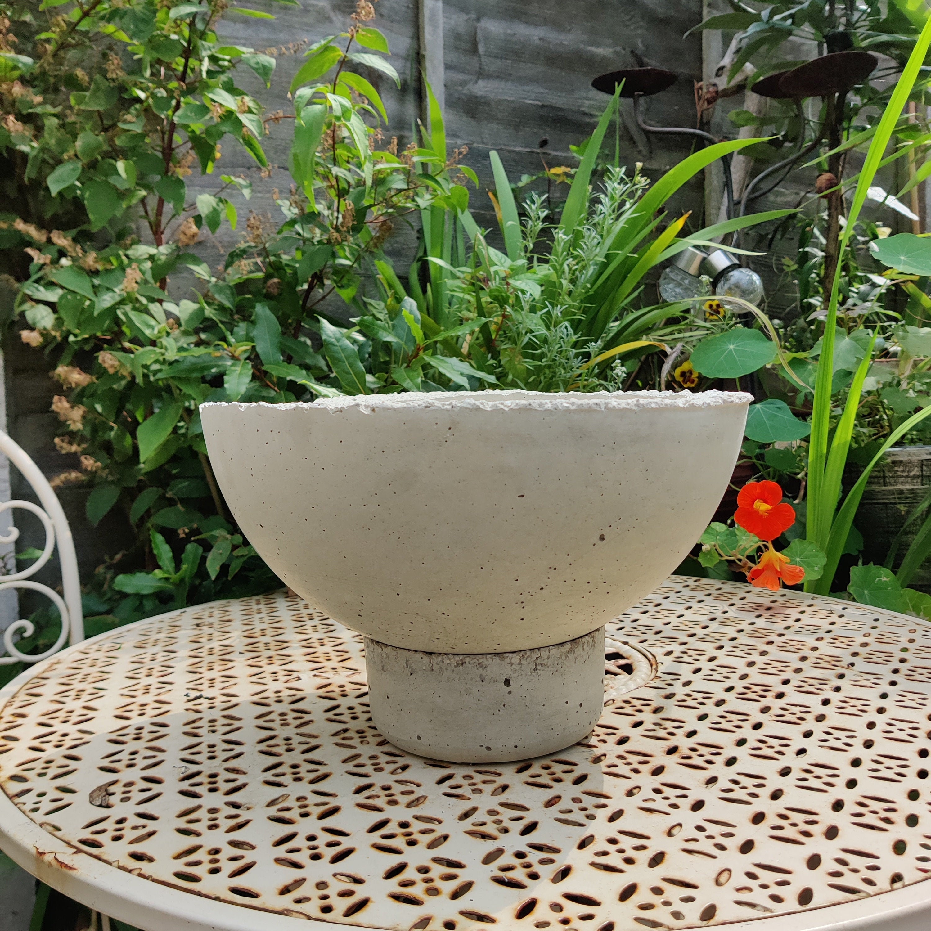 Handmade Extra Large Concrete Bowl. Cement Planter Bowl. Etsy UK