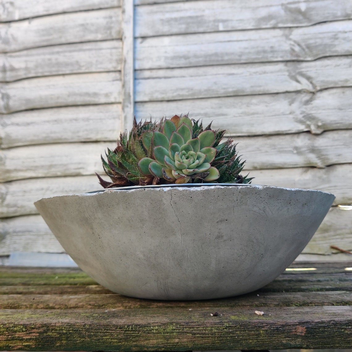 Handmade Extra Large Concrete Bowl. Cement planter bowl. Etsy